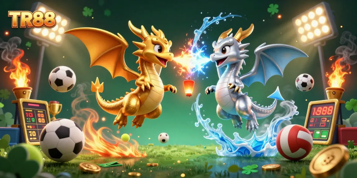 Unleash your luck with TR88 featuring dynamic dragons and exciting sports elements.
