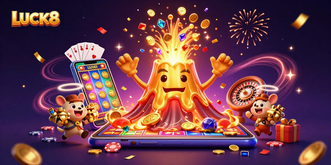 Experience the thrill of LUCK8 with vibrant casino action, golden treasures, and dynamic game features.