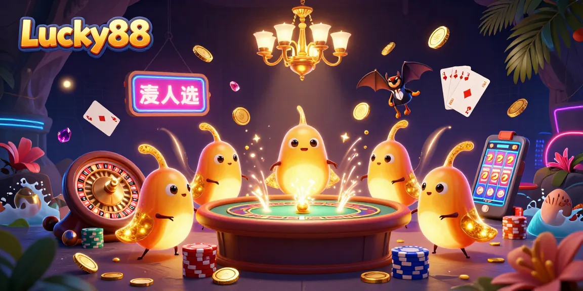 Experience thrilling gameplay at Lucky88 with glowworms lighting the casino, showcasing rich slots and games.