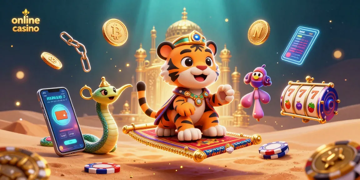 Experience the thrill of an online casino adventure with a vibrant Arabian Nights theme.