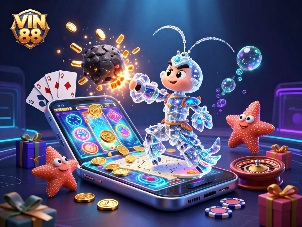 Engage with thrilling casino adventures at VIN 88, where winning moments unfold amidst vibrant gameplay elements.
