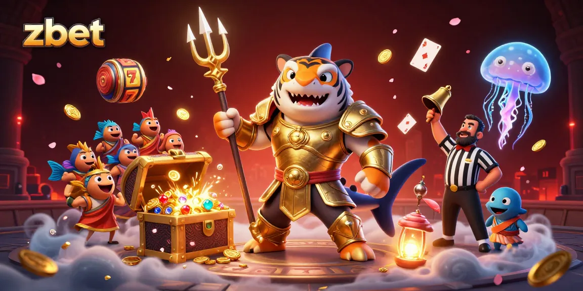 Zbet offers thrilling slot experiences with lively elements showcased in an engaging underwater scene.