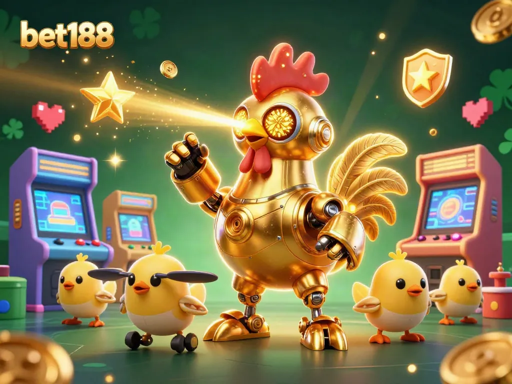 Activate your luck with bet188's vibrant casino world featuring futuristic characters and gaming elements.