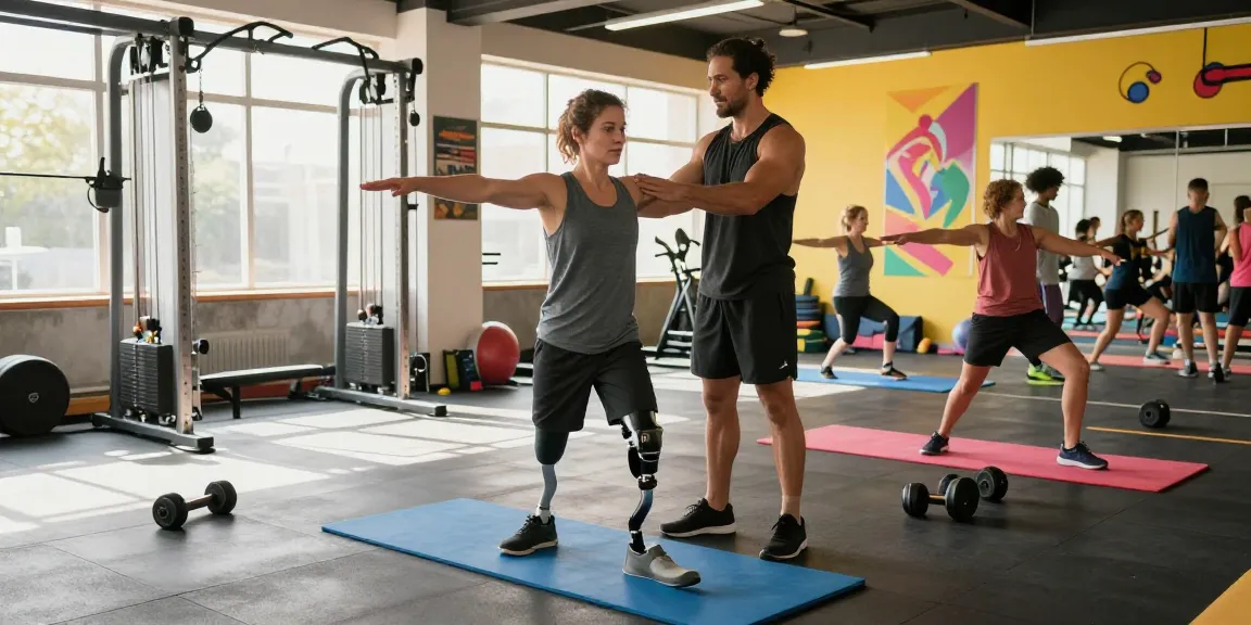 Diverse individuals training in an adaptive gym environment with DRAGON222 equipment, showcasing inclusion and strength.