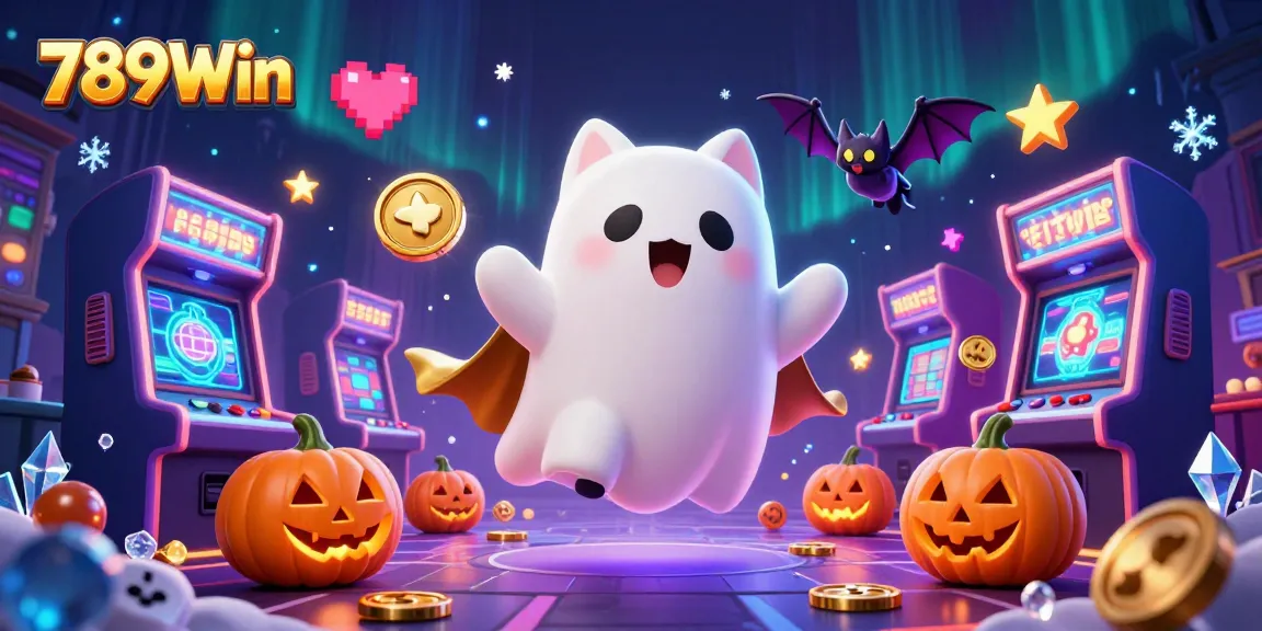 Experience thrilling gameplay at 789Win with a vibrant casino adventure featuring ghostly characters.