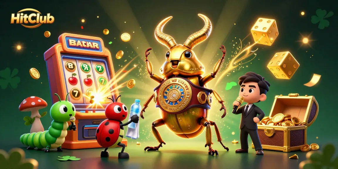 HitClub showcases an exciting 3D design capturing a jackpot explosion in a vibrant casino setting.