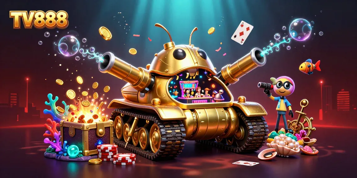 Engage in excitement with TV888's vibrant cartoon casino adventure, showcasing dazzling games and rewards.