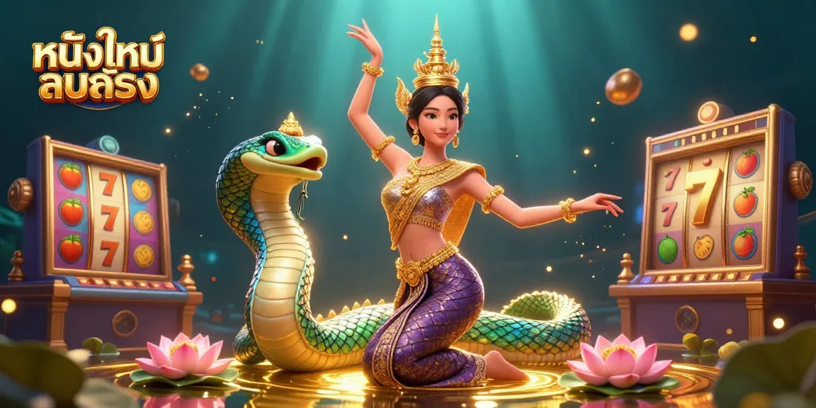 Experience thrilling หนังใหม่ชนโรง with this vibrant casino scene showcasing cultural elements and gaming action.
