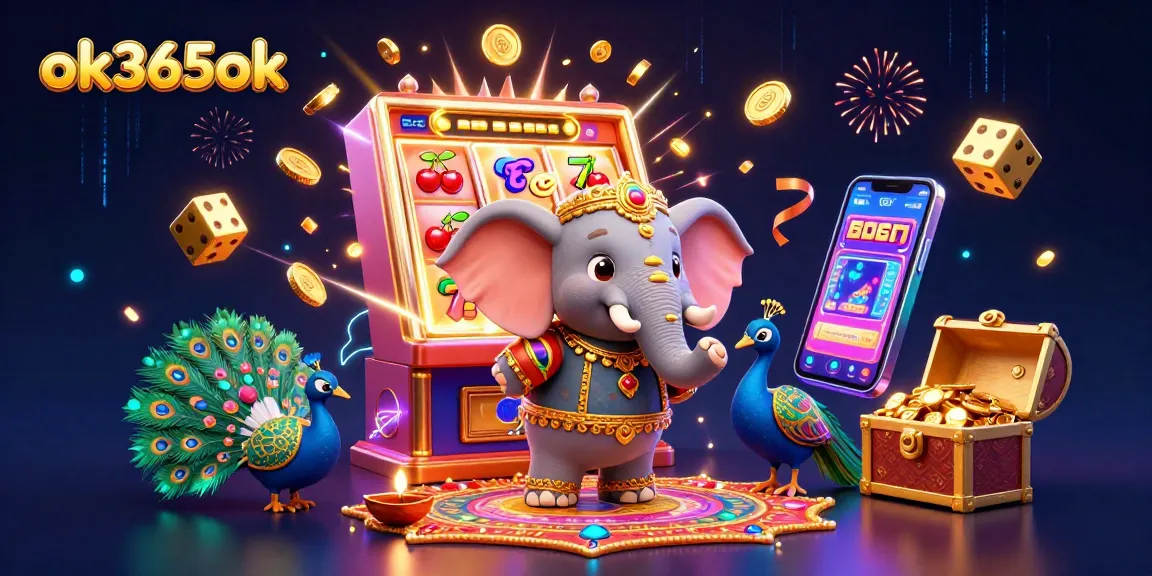 Experience epic wins at ok365ok as vibrant elements of casino excitement burst into action.