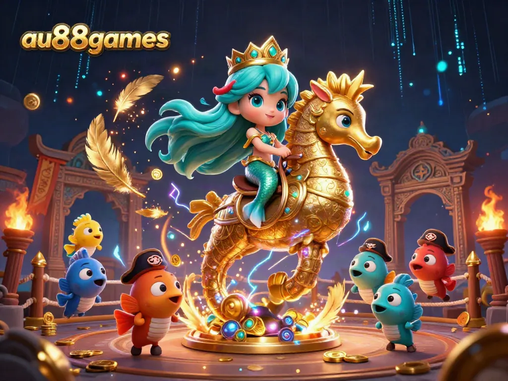 Experience thrilling gaming at au88games with vibrant casino elements and engaging characters.