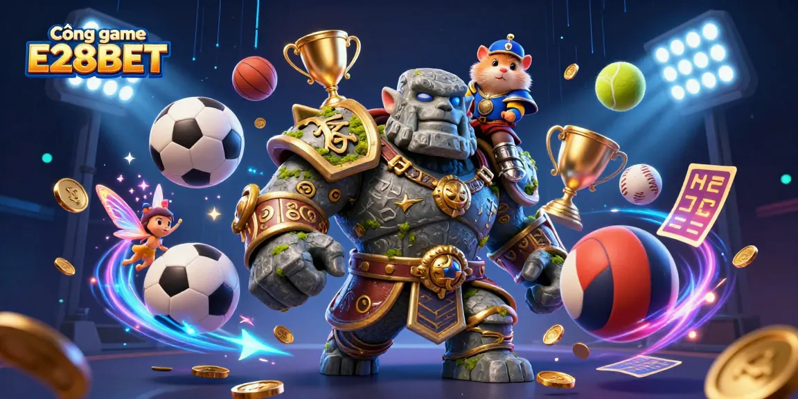 Experience thrilling gameplay with Cổng game E28BET, featuring dynamic 3D characters and immersive action.