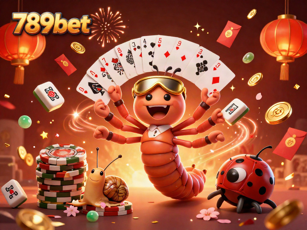 Experience the excitement at 789bet with a lively 3D casino illustration featuring animated characters and vibrant game elements.