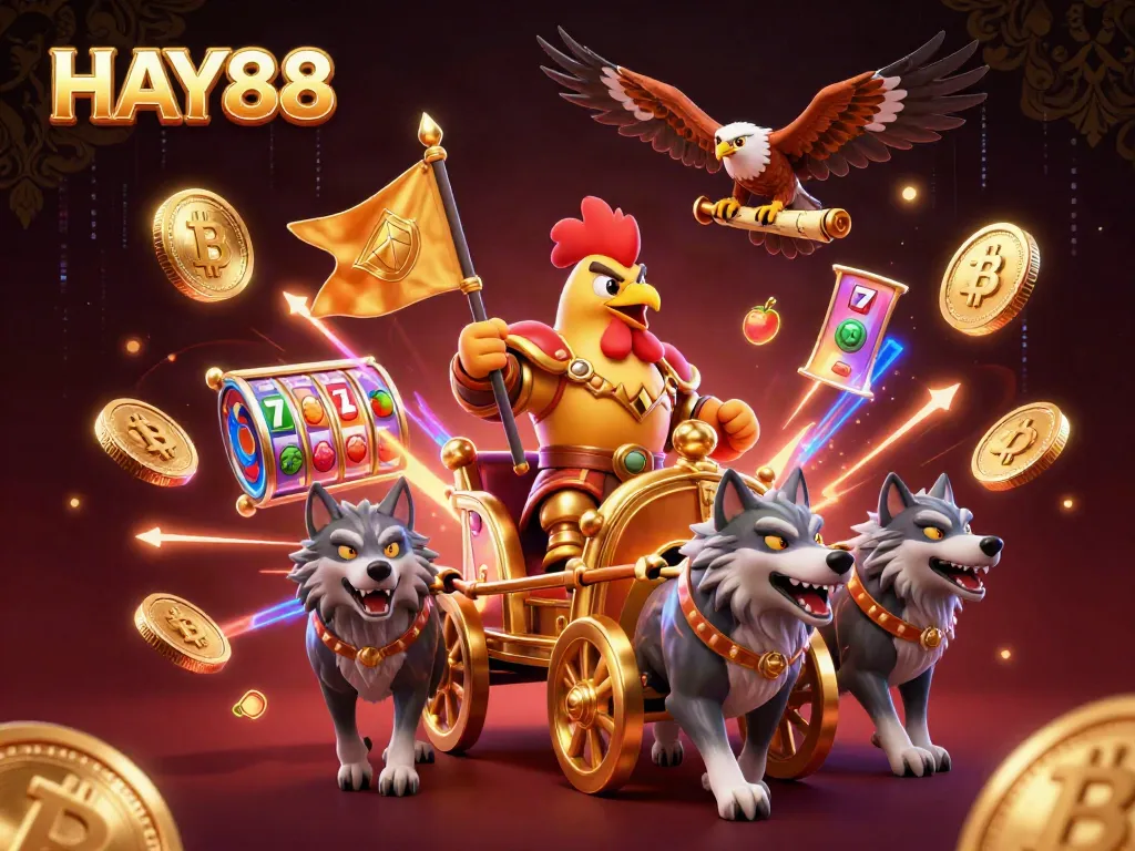 Join the thrilling action of HAY88 with a warlord and his fierce companions in an epic casino showdown.