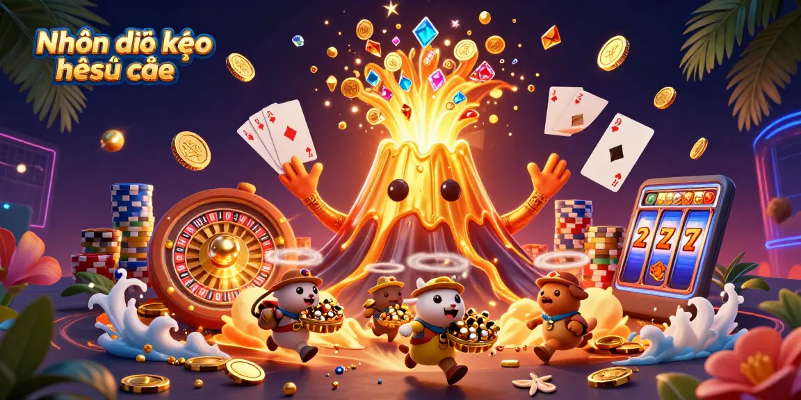 Experience thrilling betting dynamics with Nhận định kèo nhà cái amidst sparkling treasures and vibrant casino elements.