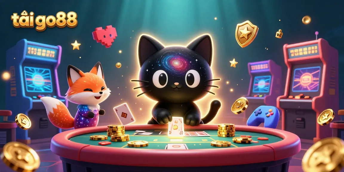 Win big with στοιχείο, in a visually stunning illustration promoting tải go88 with cosmic casino theme.