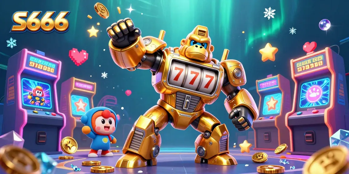 Experience the thrilling entertainment of S666 with vibrant arcade action and dynamic casino elements.