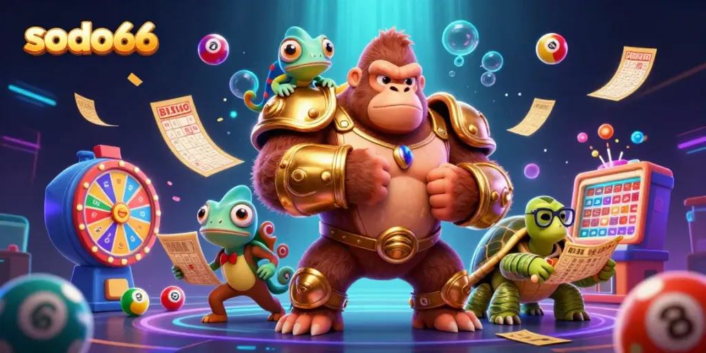 Engage with thrilling lottery adventures on sodo66 featuring dynamic game elements and vibrant characters.