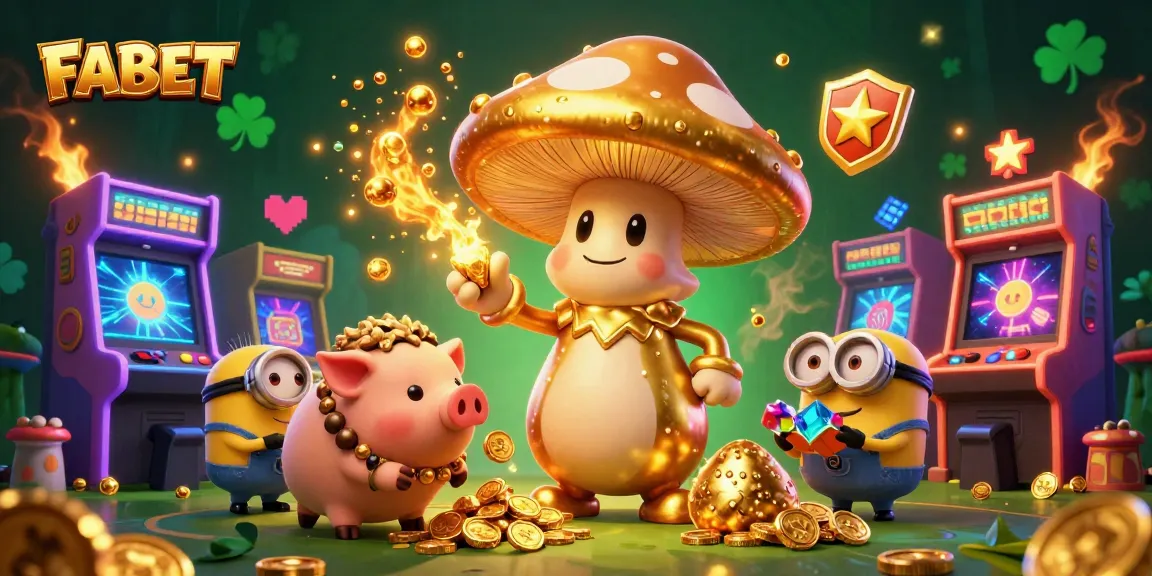 Explore FABET with an engaging 3D casino scene featuring magical characters and vibrant game elements.