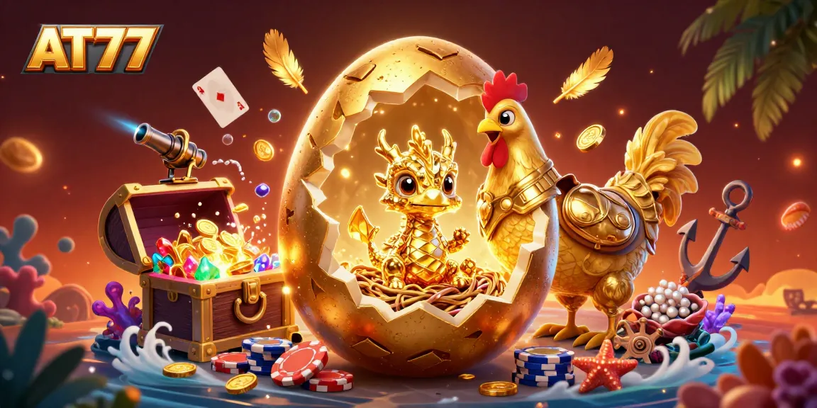 Engage in thrilling casino adventures with AT77's golden gaming treasures and dynamic gaming elements.