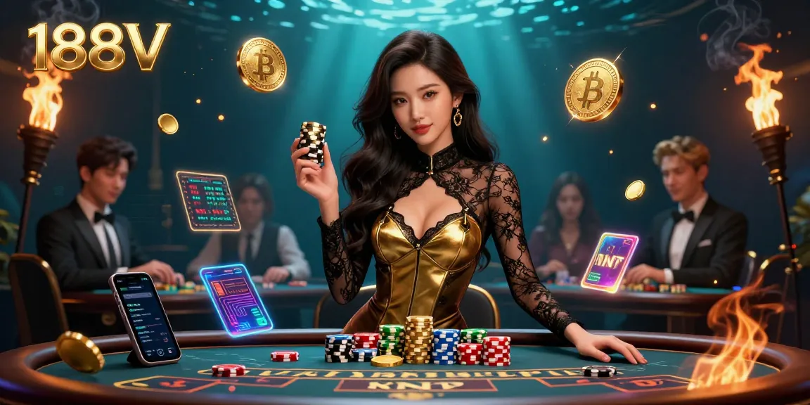 Experience high-stakes baccarat at 188V with stunning visuals and crypto elements.