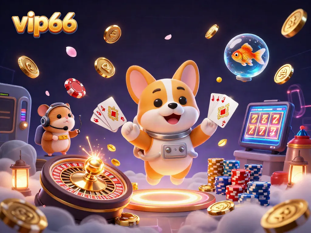 Experience thrilling gaming in vip66 with a visually stunning 3D casino scene full of action and excitement.