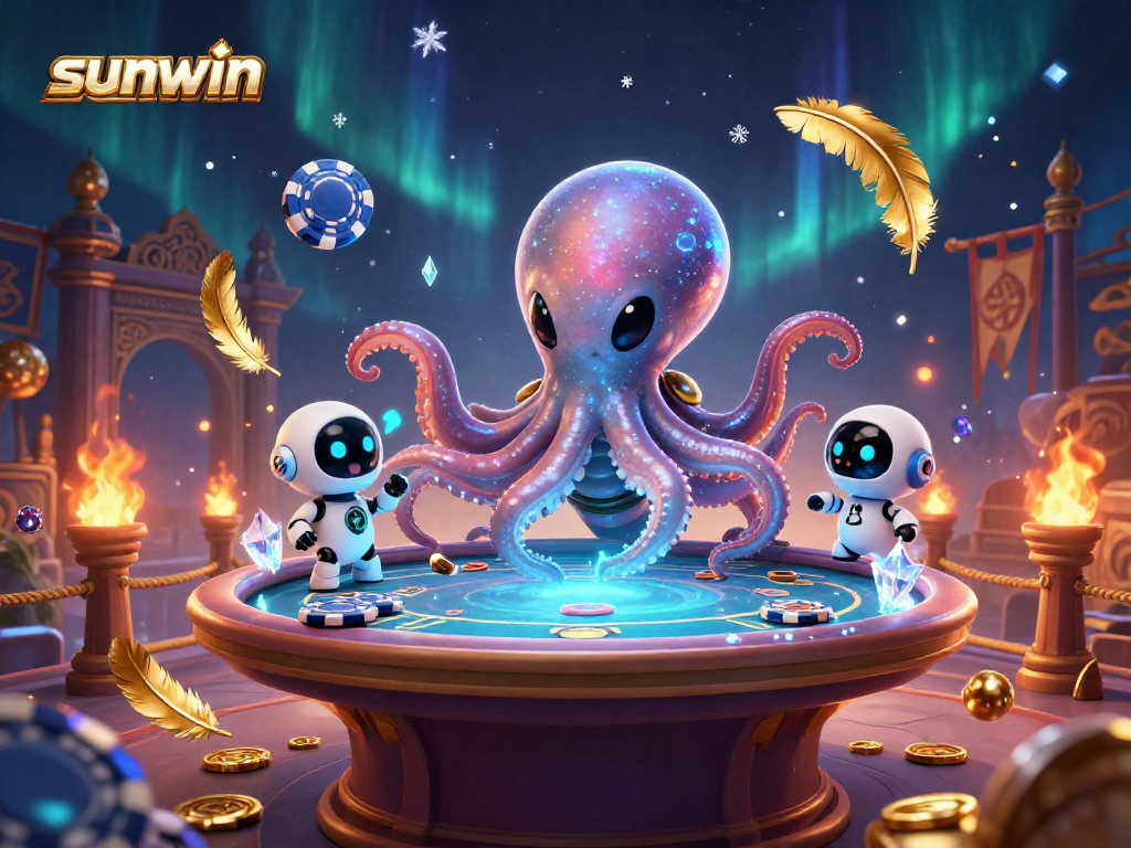 Experience sunwin's vibrant alien casino scene with extraordinary characters and dynamic gaming action.
