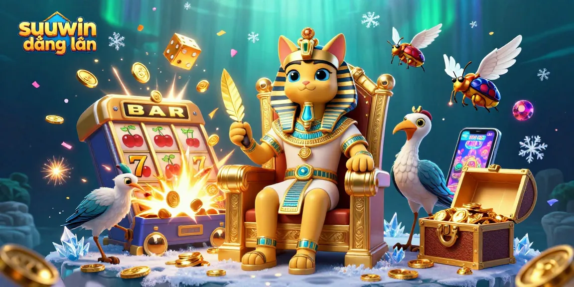Experience suuwin đăng nhập in a vibrant 3D casino scene filled with excitement and dynamic gaming elements.