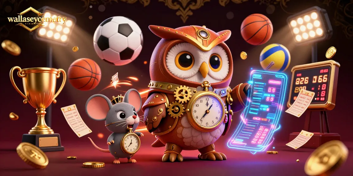 Experience wallaseycemetery's exciting gambling scene with vibrant 3D characters and dynamic sports elements.