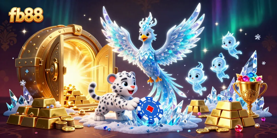 Experience thrilling gameplay at fb88 with a vibrant 3D casino illustration showcasing captivating casino elements.