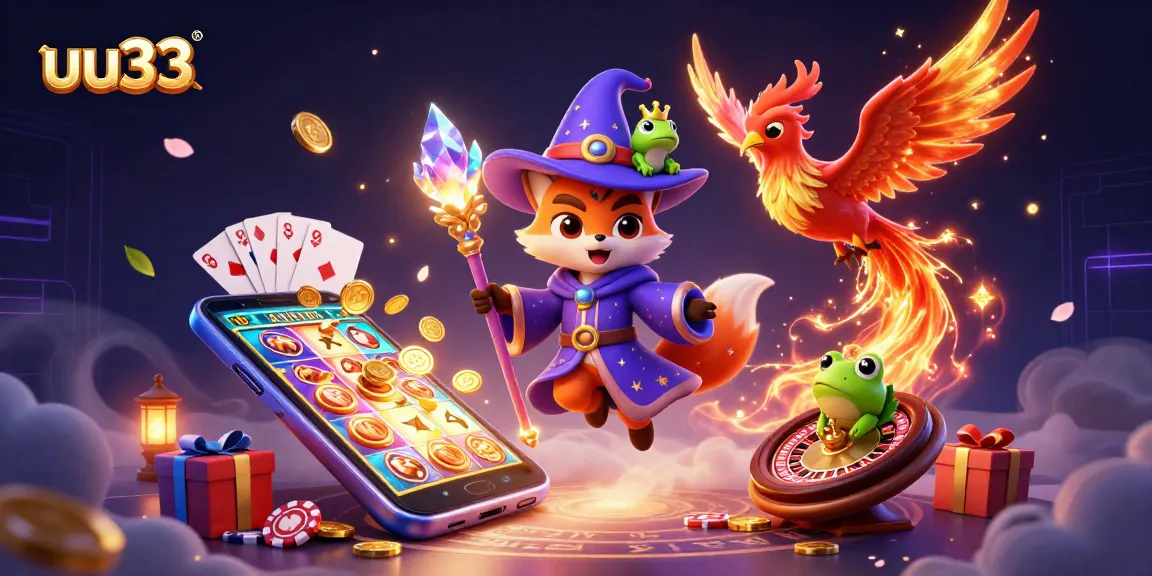Experience the thrill with uu33—an enchanting 3D casino scene filled with magical characters and game elements.