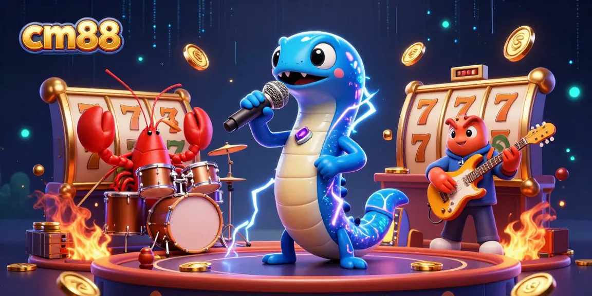 Experience the electrifying energy of cm88 with an underwater casino performance featuring dynamic game elements and lively characters.