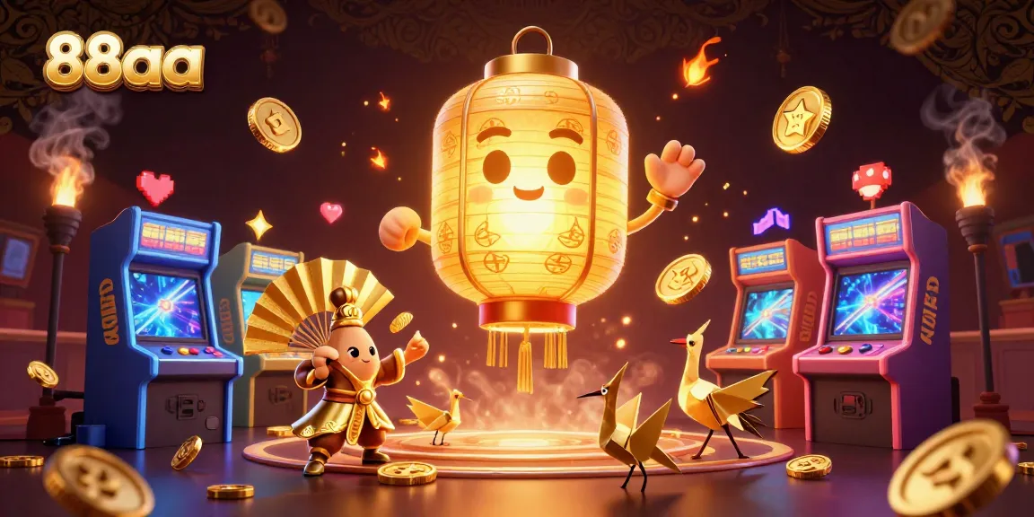 Experience thrilling gameplay at 88aa with colorful characters amidst a vibrant casino scene.