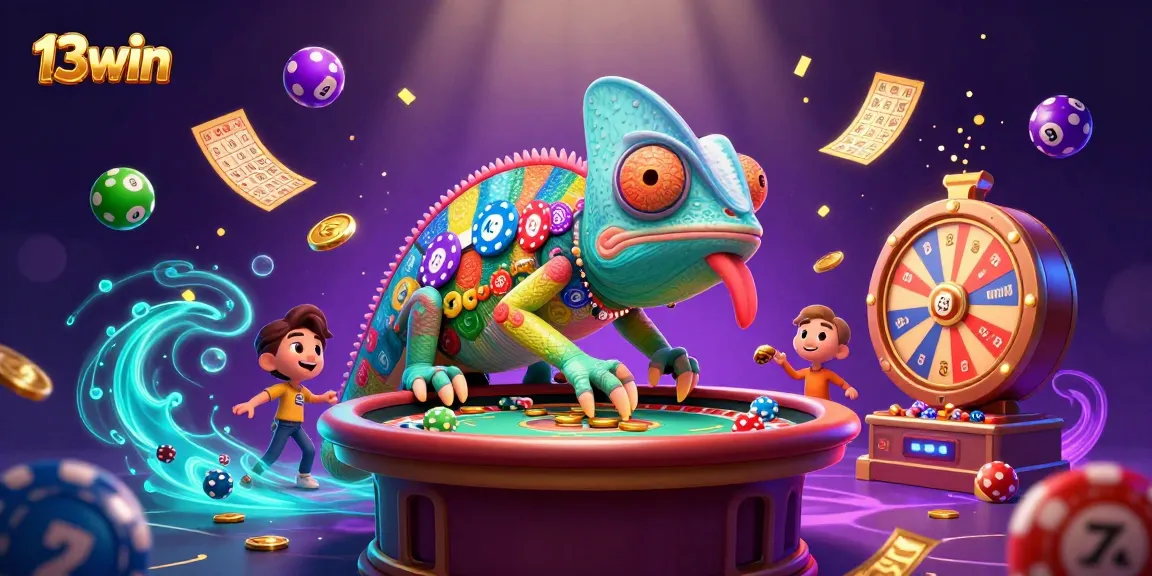 Experience thrilling games at 13win with colorful lottery elements and a vibrant casino atmosphere.
