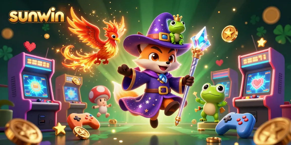 Experience thrilling gameplay at sunwin with a mystical wizard fox and dazzling gaming elements.