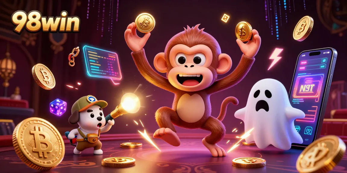 Engage with thrilling games and opportunities at 98win, featuring dynamic action in a vibrant casino setting.