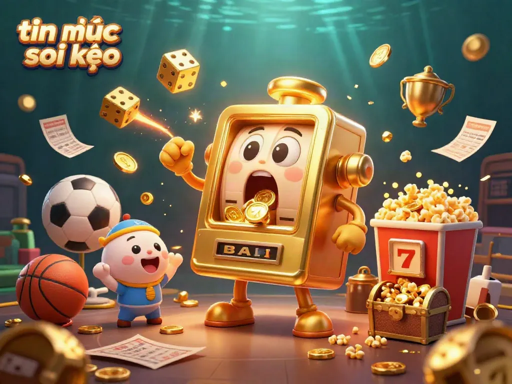 Experience the excitement of tin tức soi kèo with golden slot machines and dynamic sports betting elements.