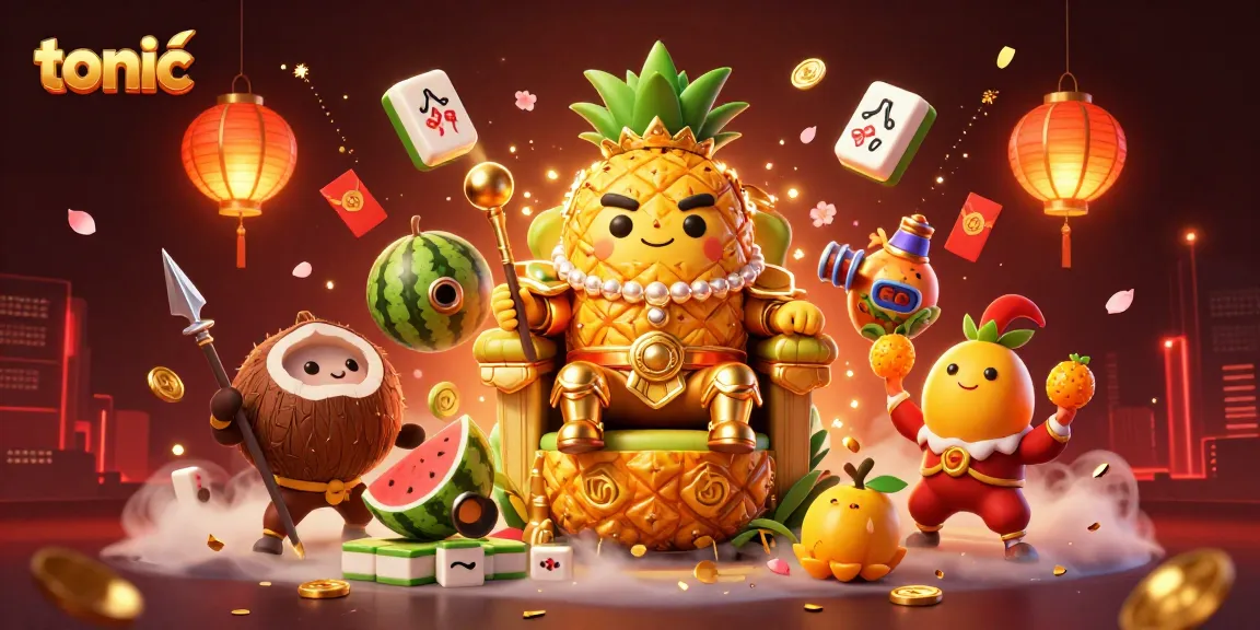 Engage in thrilling casino adventures with tonic amidst vibrant gaming elements and characters.