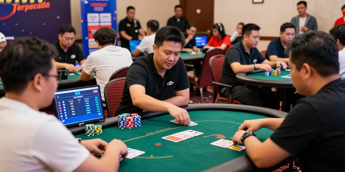 Exciting tournament scene featuring Poker Idn Terpercaya with players engaged in high-stakes poker action.