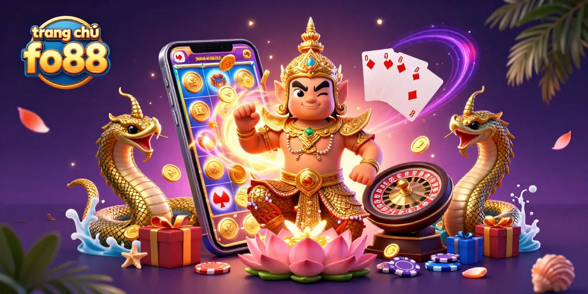 Engage with top-notch games at trang chủ fo88, featuring vibrant slot games and friendly Naga guardians.