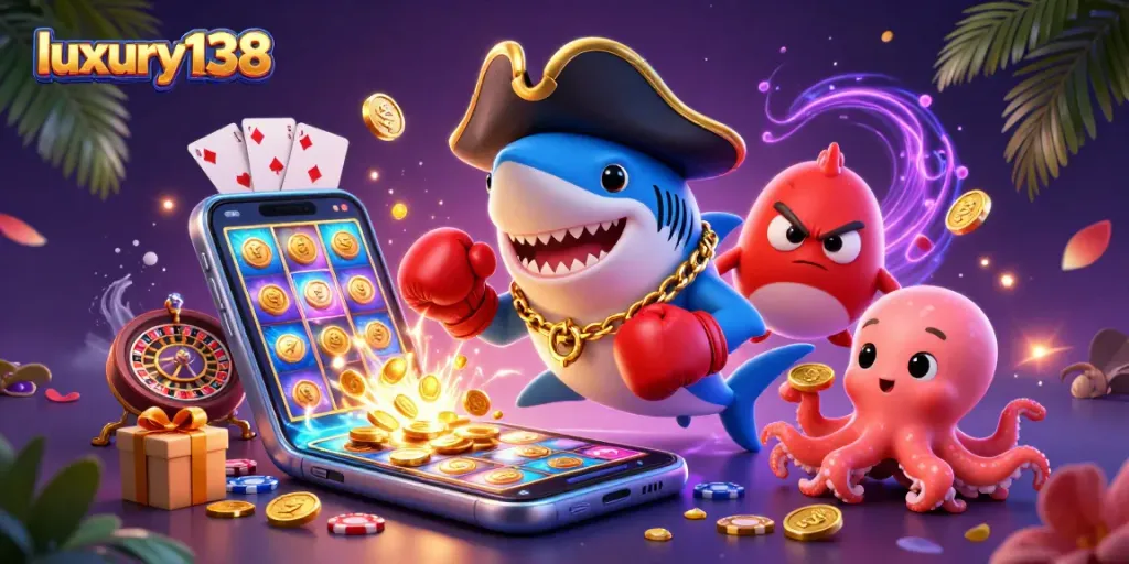 Experience the excitement of luxury138 slots with vibrant characters and dynamic game elements!