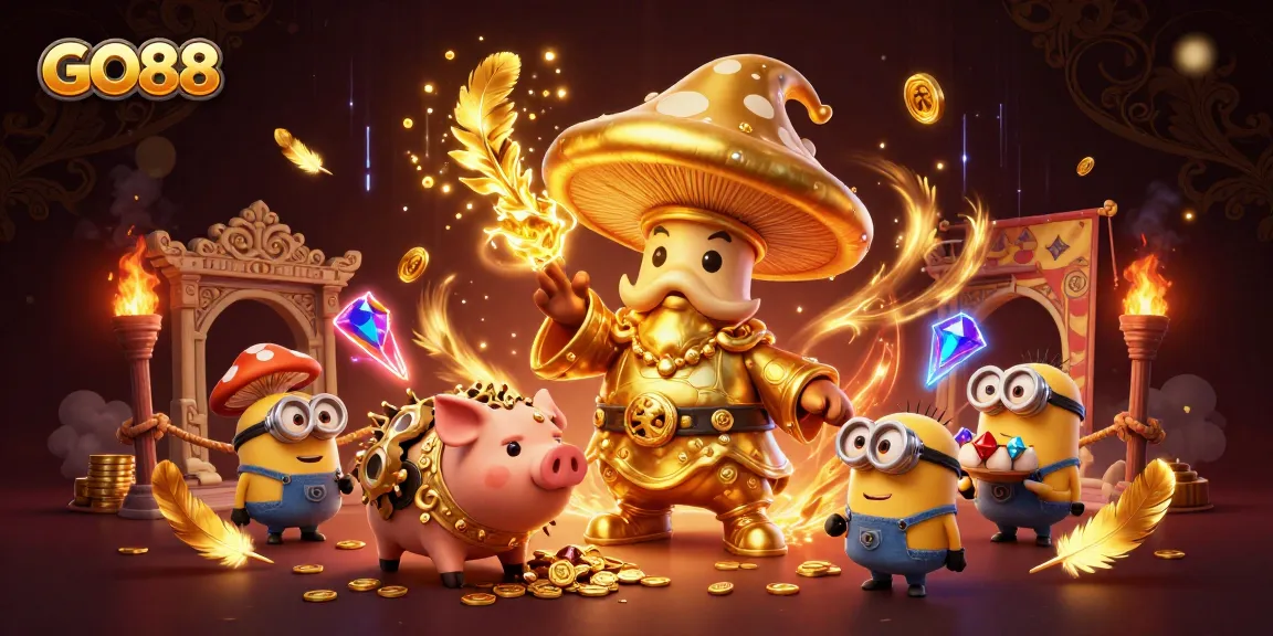 Experience winning moments with GO88 in a vibrant, magical casino adventure.