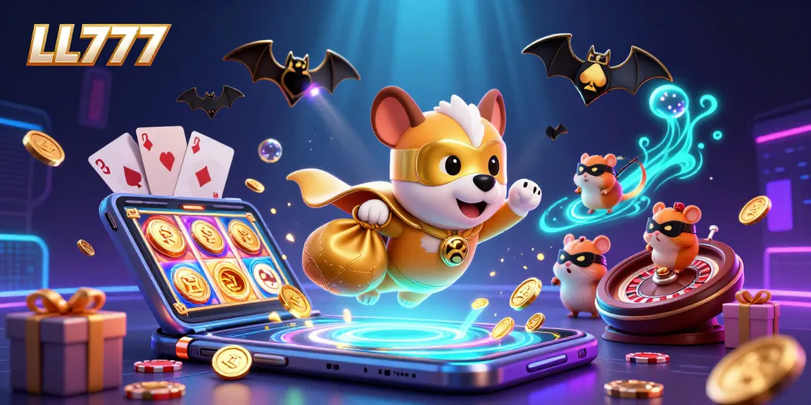 Experience thrilling wins on LL777 with our vibrant casino adventure illustration featuring colorful game elements.