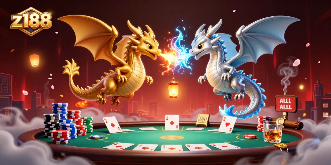 Engage with z188's thrilling casino experience featuring twin dragons, poker scene, and dynamic gameplay elements.