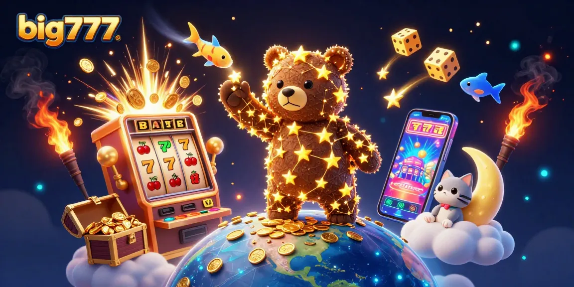 Experience the thrill of big777 with a dazzling 3D cosmic slot adventure filled with excitement.