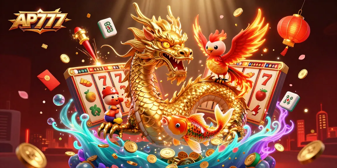 Experience thrilling gameplay with AP777’s vibrant casino adventure featuring dragons, coins, and jackpots.