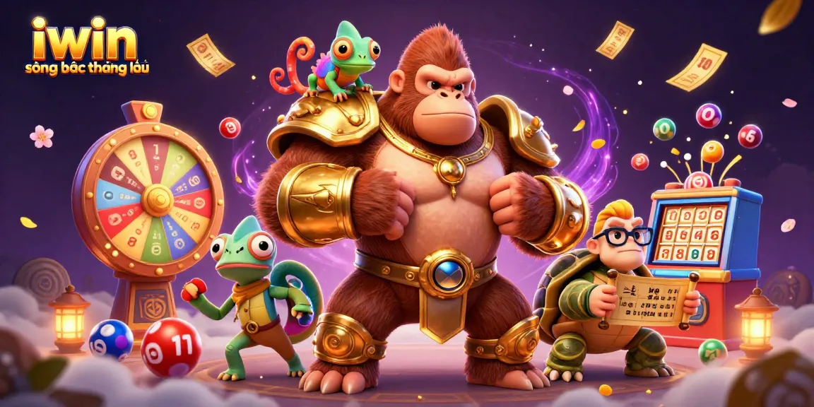 Experience thrilling action at iwin sòng bạc thượng lưu with an engaging casino-themed 3D illustration.