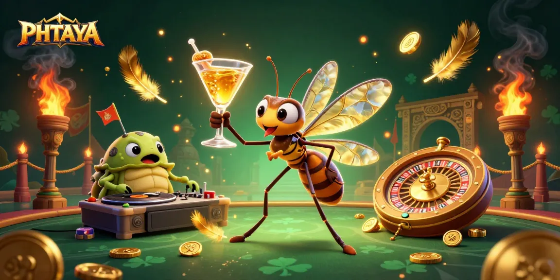 PHTAYA engages players with a captivating casino scene featuring immersive characters and dynamic gaming elements.
