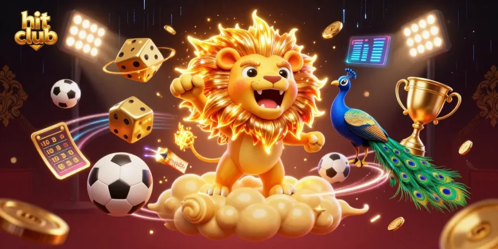 Join hit club in this vibrant 3D casino scene filled with dynamic gaming action and excitement.